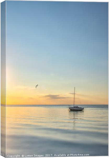 Lonely Boat 3 Canvas Print by Wayne Lytton