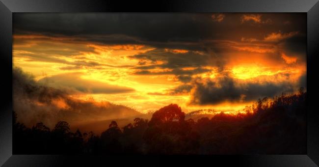 Sunset at 3600mts. Colombia Framed Print by HQ Photo
