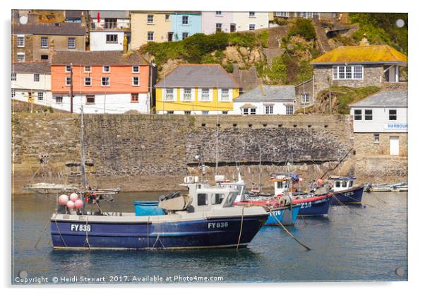 Mevagissey, South Cornwall UK Acrylic by Heidi Stewart