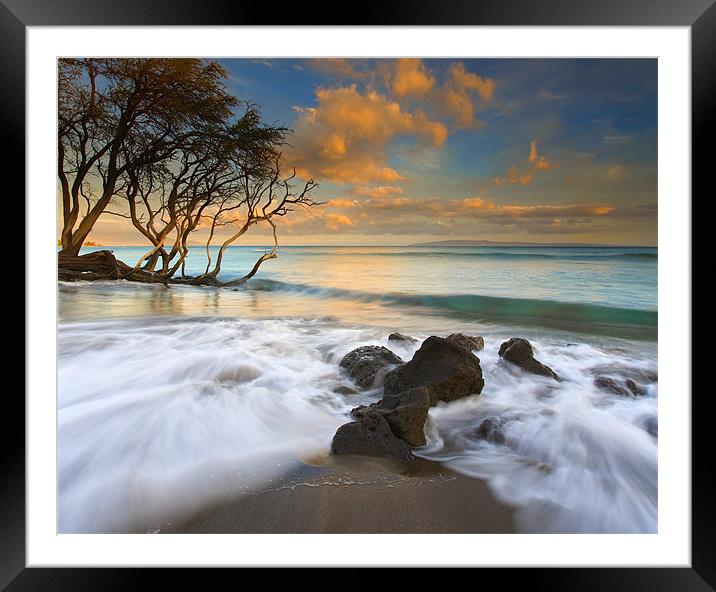 Sunset in PAradise Framed Mounted Print by Mike Dawson
