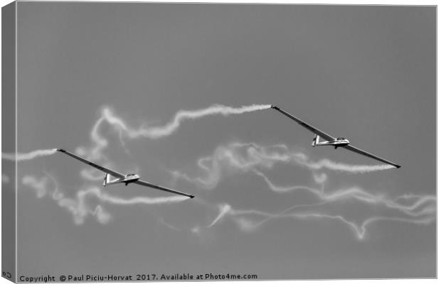 White Wings Gliders Canvas Print by Paul Piciu-Horvat