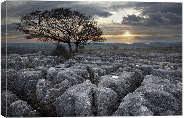 End Of The Day - Hutton Roof Canvas Print by Steve Glover