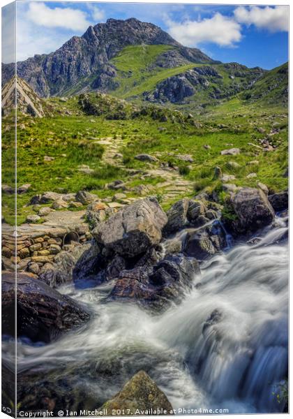 Path To Tryfan  Canvas Print by Ian Mitchell