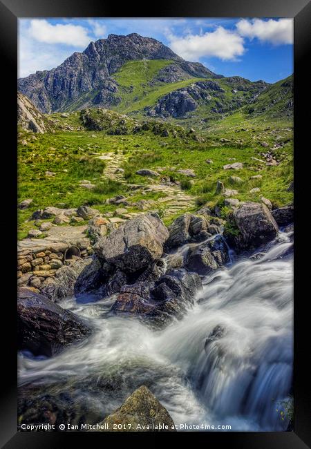 Path To Tryfan  Framed Print by Ian Mitchell
