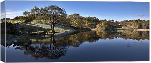 Loughrigg Reflection Canvas Print by Steve Glover