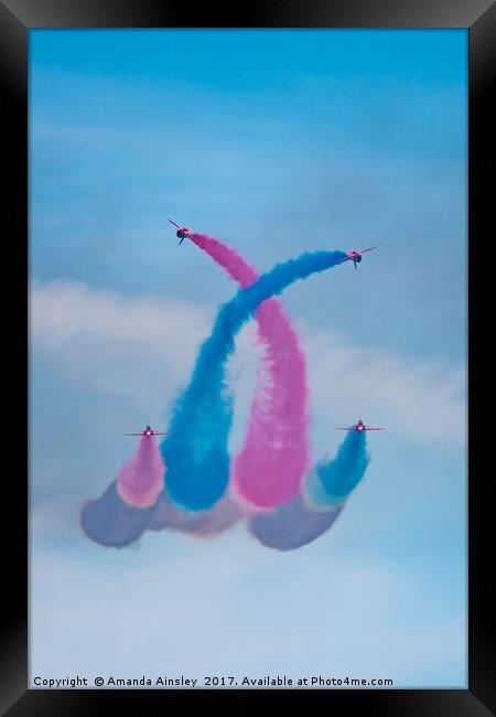 The RAF Red Arrows at Sunderland International Air Framed Print by AMANDA AINSLEY