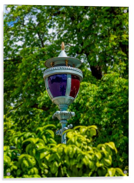 Historic Lamp, Warsaw, Poland Acrylic by Mark Llewellyn