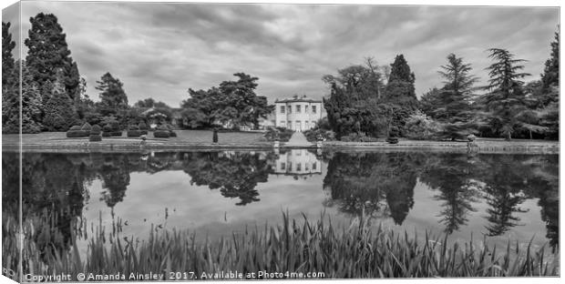 Reflections of Thorpe Perrow Hall Canvas Print by AMANDA AINSLEY