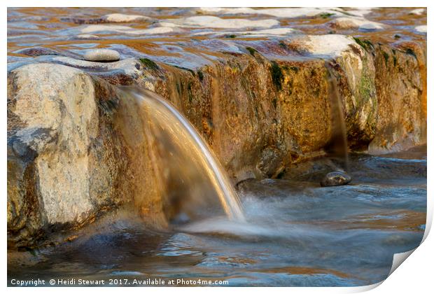 Gold Waters Print by Heidi Stewart