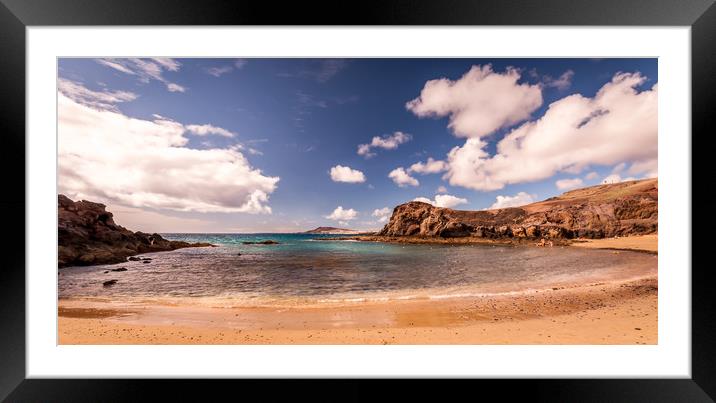 Pretty Playa de Papagayo  Framed Mounted Print by Naylor's Photography