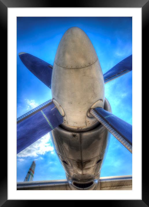 Ilyushin IL-18 Turboprop Engine Framed Mounted Print by David Pyatt