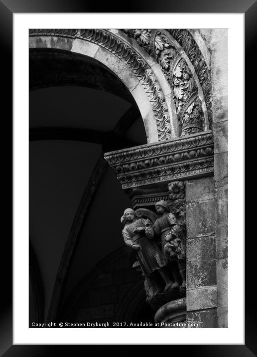 Intricate Classical Stone Arch Framed Mounted Print by Stephen Dryburgh