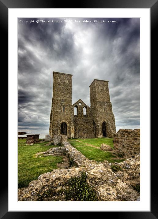 Recover towers and Roman fort Framed Mounted Print by Thanet Photos