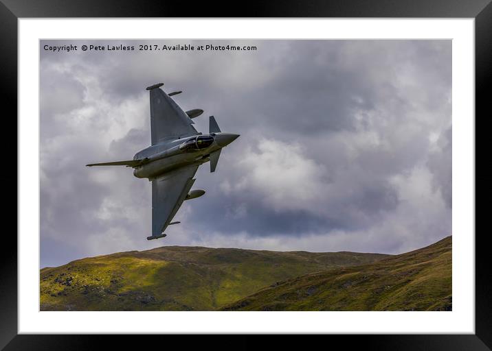 Typhoon RAF Framed Mounted Print by Pete Lawless