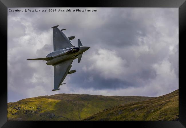 Typhoon RAF Framed Print by Pete Lawless