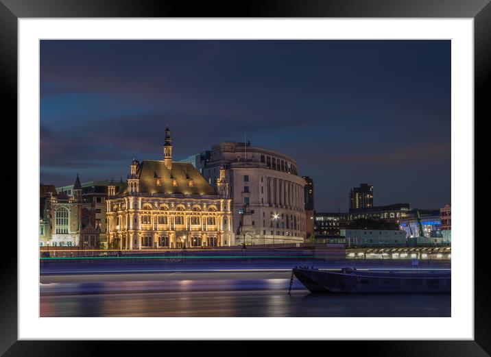 The bright building Framed Mounted Print by Richard Jones