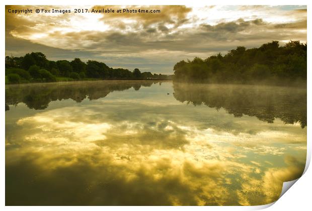 Birtle Lodge Lancashire Print by Derrick Fox Lomax