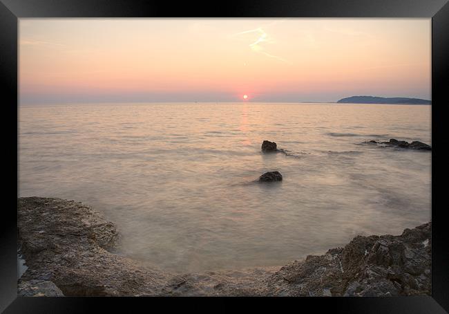 The beautiful Istrian coastline Framed Print by Ian Middleton