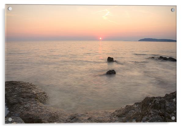 The beautiful Istrian coastline Acrylic by Ian Middleton