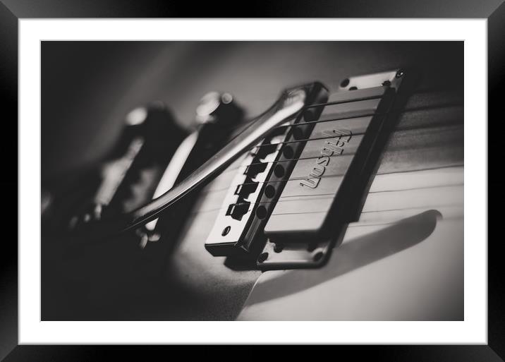 Gibson Les Paul Guitar Framed Mounted Print by Chris Walker