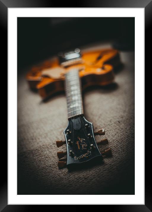 Gibson Les Paul Guitar Framed Mounted Print by Chris Walker