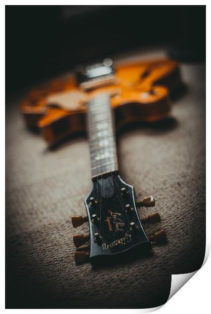 Gibson Les Paul Guitar Print by Chris Walker