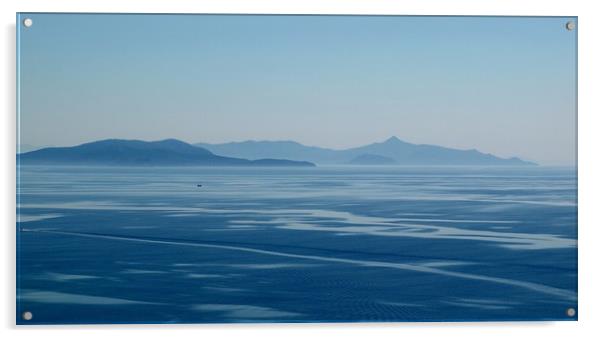 Aegean Blues        Acrylic by Mike Lanning