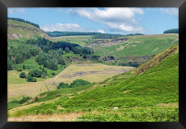 Top of the Rhondda Fawr Valley South Wales Framed Print by Nick Jenkins
