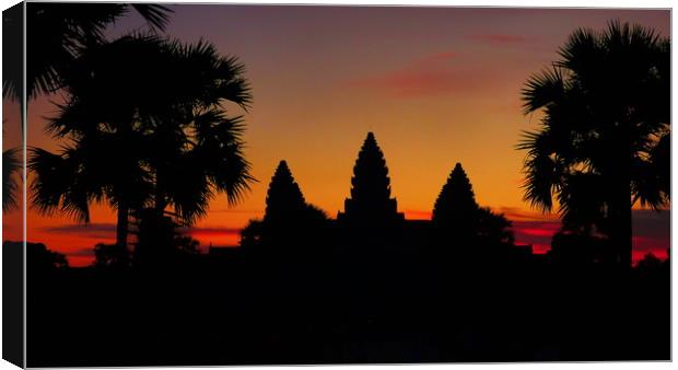 Ankor Wat, Cambobia, Sunrise,  Canvas Print by Lee Clark