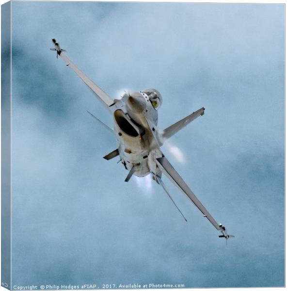 F16 In Your Face Canvas Print by Philip Hodges aFIAP ,