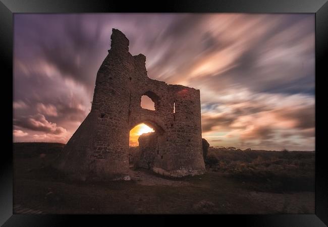 Pennard castle Gower Framed Print by Leighton Collins