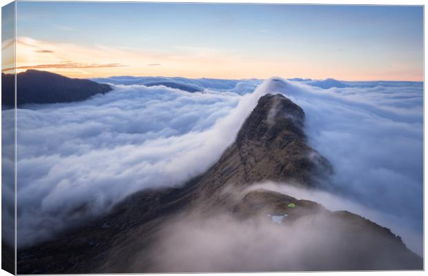 Suilven Sunrise Wild Camping Inversion Canvas Print by James Grant
