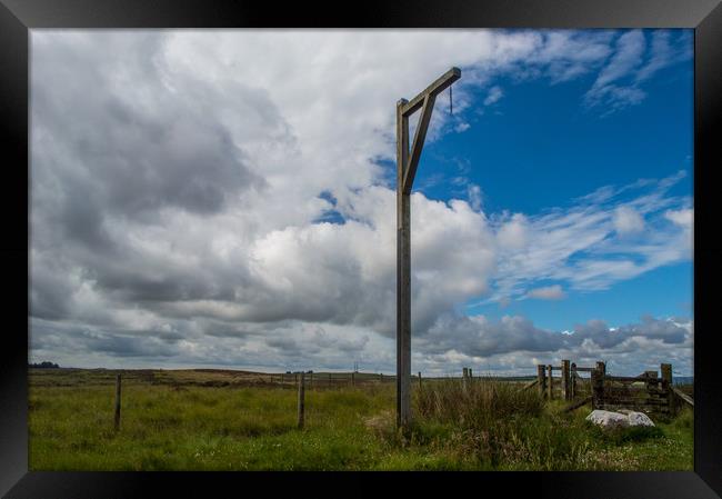 'Winter's Gibbet' Framed Print by John Ellis