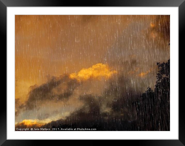     Stormy Skies                            Framed Mounted Print by Jane Metters