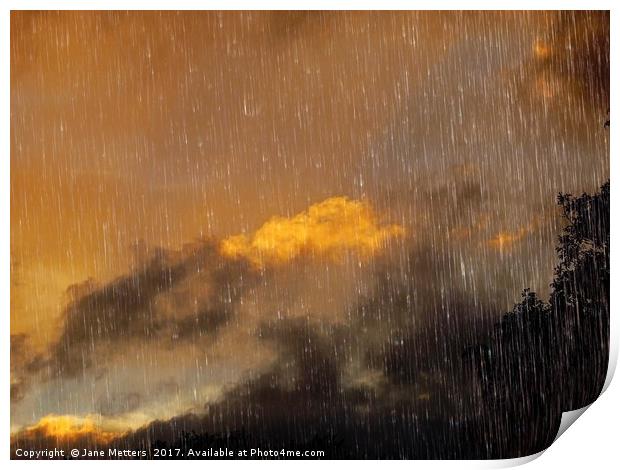     Stormy Skies                            Print by Jane Metters