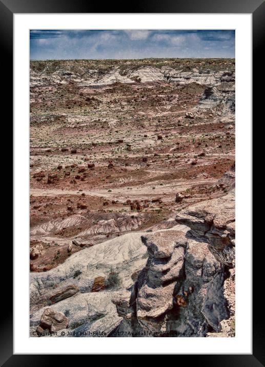 Rugged Terrain of the Southwest Framed Mounted Print by Judy Hall-Folde