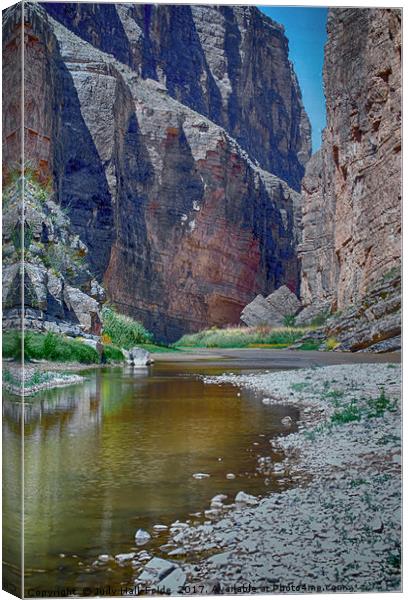 Rio Grande at Santa Elena Canyon Canvas Print by Judy Hall-Folde