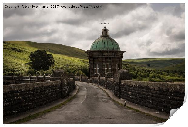 Stormy Elan Valley Day Print by Wendy Williams CPAGB