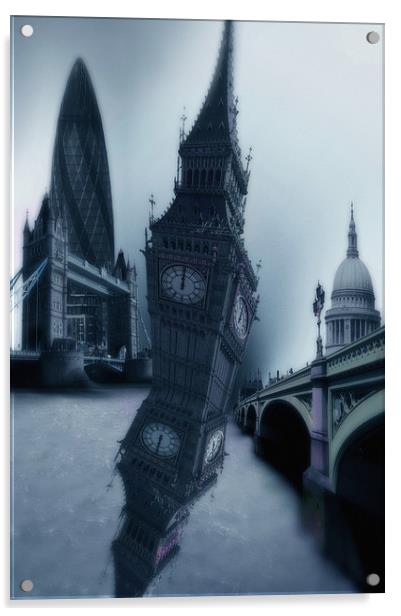 Portrait of London  Acrylic by Robert Fielding