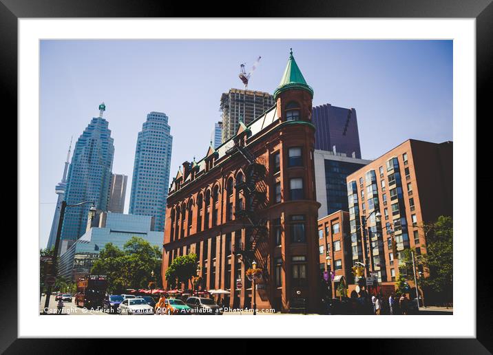 Gooderham Building Framed Mounted Print by Adersh Saravanaa