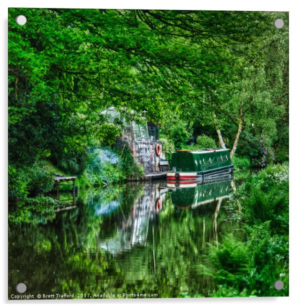 Summer Canal Acrylic by Brett Trafford