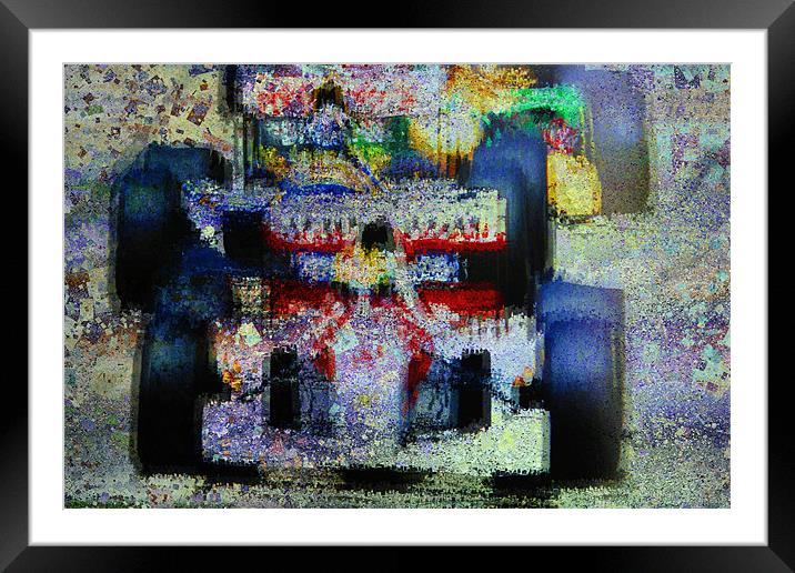 Formula 1 Framed Mounted Print by Jean-François Dupuis
