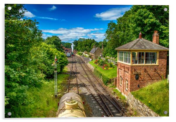 Rowley Station Acrylic by John Ellis