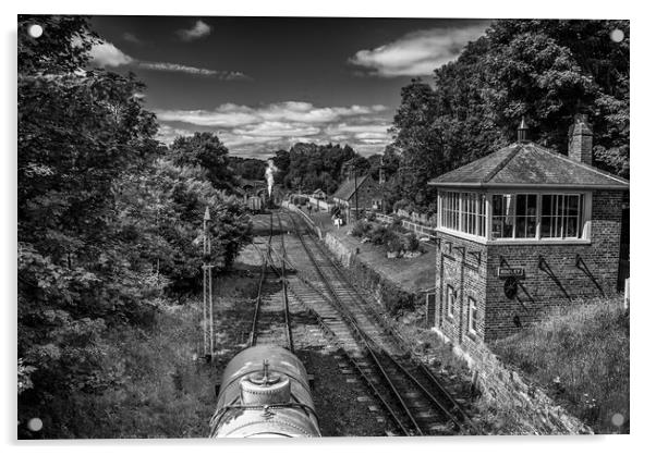 Rowley Station Acrylic by John Ellis