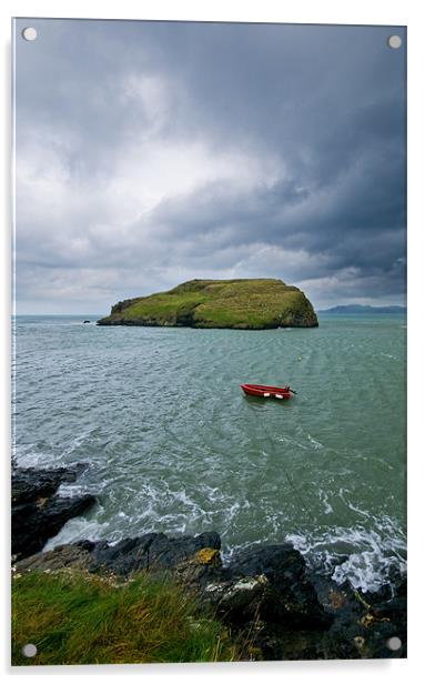 Ynys Y Castell Acrylic by Mark Robson