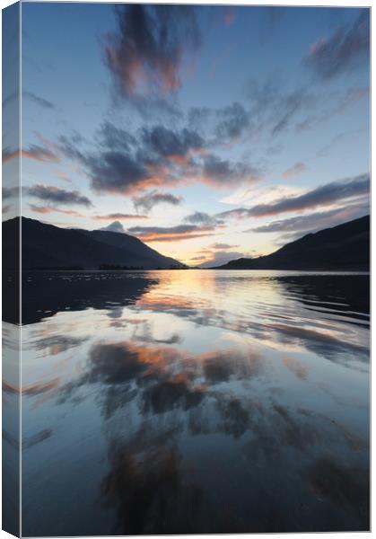 Majestic Sunset over Ballachulish Canvas Print by Mark Greenwood