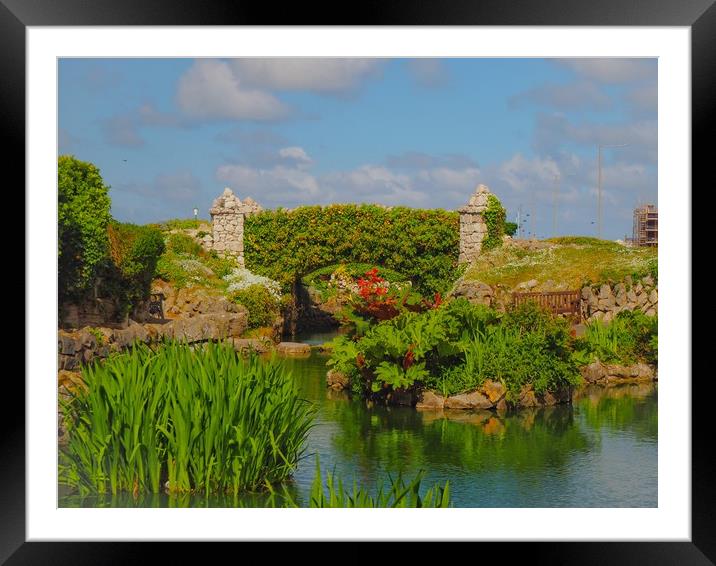 Lytham St Anne's Seafront Gardens  Framed Mounted Print by Victor Burnside