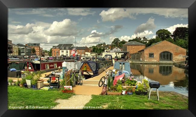 Diglis Basin  Framed Print by Rob Hawkins