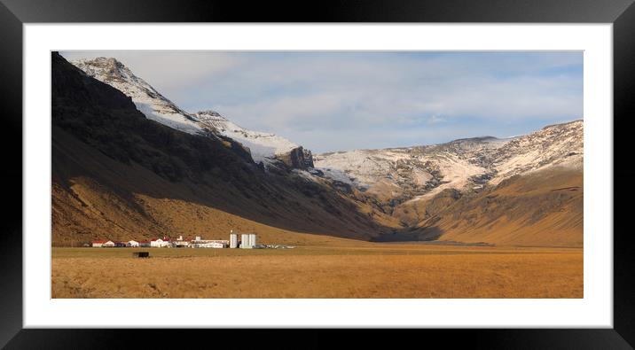 Eyjafjallajökull volcano, Iceland Framed Mounted Print by mark humpage