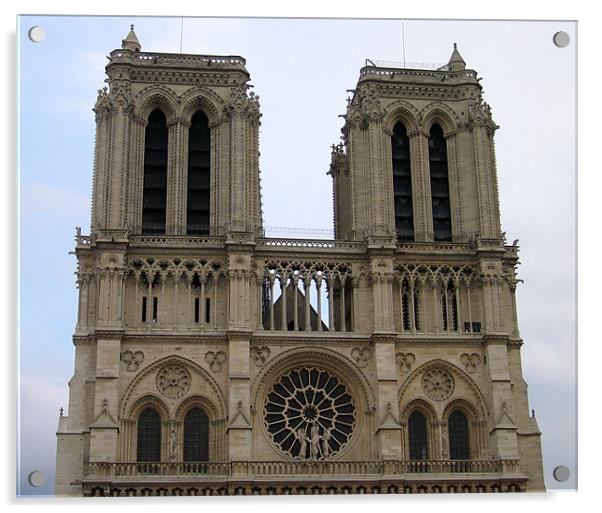 Notre Dame de Paris Acrylic by Linda More